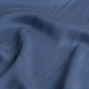 Van schie raamdecoratie & stoffen 2 Cupro satijn jeansblauw