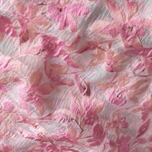 Van schie raamdecoratie & stoffen 9 Jacquard liricio bloemen roze