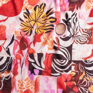 Viscose bloemen/bladeren