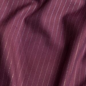 Van schie raamdecoratie & stoffen 10 Coupon 40cm orlando lurex strepen zilver bordeaux