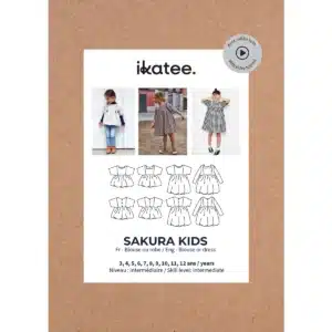 Van schie raamdecoratie & stoffen 8 Ikatee - sakura blouse/jurk kids (papieren patroon)