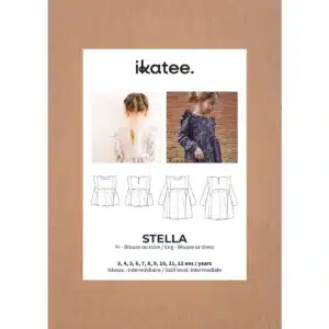Van schie raamdecoratie & stoffen 7 Ikatee - stella blouse/jurk kids (papieren patroon)