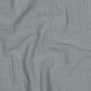 Van schie raamdecoratie & stoffen 11 Hydrofiel slub vergrijsd blauw