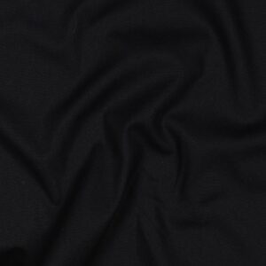 Poplin uni zwart