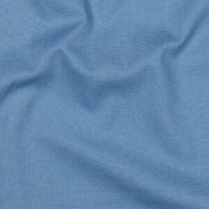 Poplin uni blauw