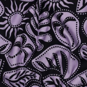 Rosella viscose stretch abstract marineblauw