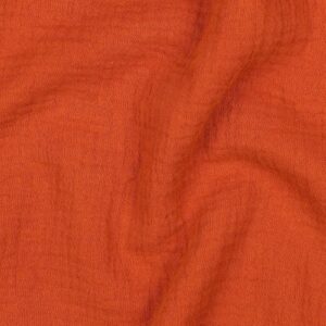 Van schie raamdecoratie & stoffen 8 Hydrofiel uni roestoranje