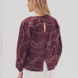 PRE-ORDER Fibre Mood - Poplin katoen strepen rood