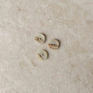 Knoop glans beige 15mm