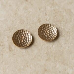 Metalen knoop 27mm goud