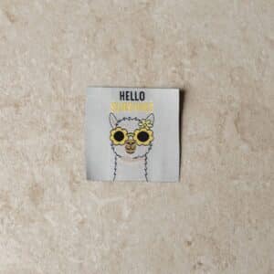 Loop&Label - Hello sunshine - XXL label