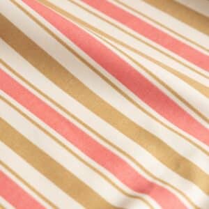 Canvas strepen roze/camel