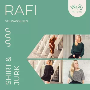 Van schie raamdecoratie & stoffen 3 Wisj - rafi shirt & jurk volwassenen (papieren patroon)
