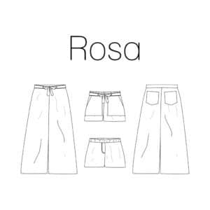 Van schie raamdecoratie & stoffen 1 Iris may - rosa short/broek kids (geprint met digitale handleiding)