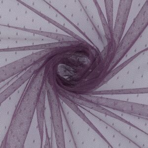 Fijne tule stippen lila