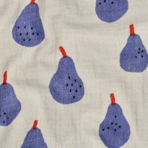 Jennifer Bouron - Hydrofiel organic peren naturel/blauw