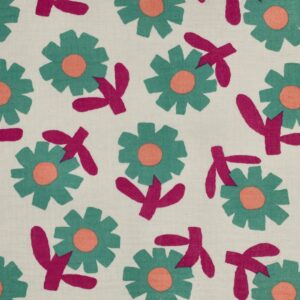 Jennifer Bouron - Hydrofiel organic bloemen naturel/groen