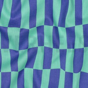 Jennifer Bouron - Poplin organic checks groen/blauw