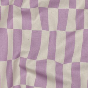 Jennifer Bouron - Poplin organic checks naturel/lavendel