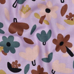 Jennifer Bouron - Poplin organic bloemen lavendel