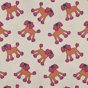 Jennifer Bouron - Poplin organic honden naturel/roze