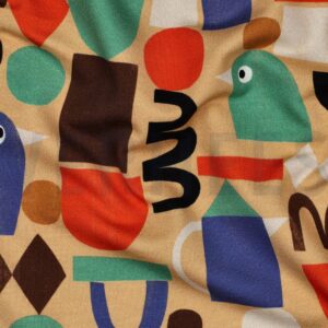 Jennifer Bouron - French terry digitaal abstract camel