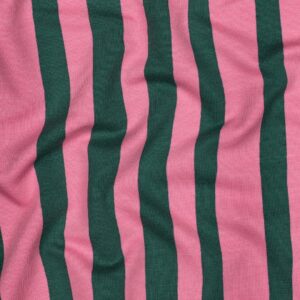 Jennifer Bouron - French terry organic strepen groen/roze