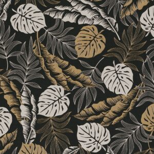 Jacquard botanic leaf luxury