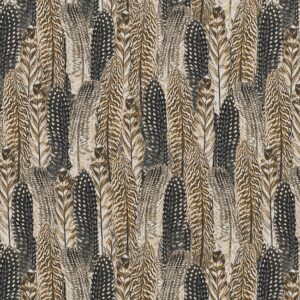 Jacquard feather chic camouflage