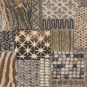 Jacquard ethnic earth patch