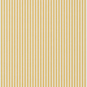 Coupon 30cm katoen strepen offwhite/geel