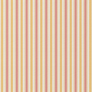 Van schie raamdecoratie & stoffen 12 Coupon 40cm katoen strepen geel/roze