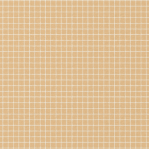 Van schie raamdecoratie & stoffen 7 Coupon 50cm katoen ruiten jules oker/offwhite