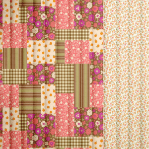 Van schie raamdecoratie & stoffen 5 Stepped katoen suzie bloemen