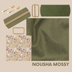 Van schie raamdecoratie & stoffen 1 Naaipakket nousha tas - mossy