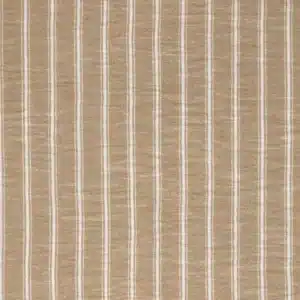 Van schie raamdecoratie & stoffen 3 Coupon 120cm airflow strepen bruin