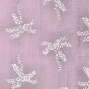 Viscose linnen mix palmbomen lila