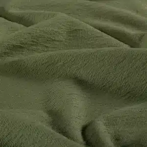 Van schie raamdecoratie & stoffen 2 Coupon 75cm french terry crepe uni bosgroen