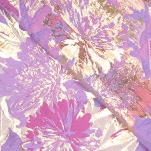 Jacquard bloemen lila/paars
