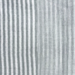 Van schie raamdecoratie & stoffen 3 Hydrofiel yarn dyed strepen vergrijsd groen/offwhite