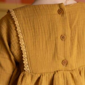 Van schie raamdecoratie & stoffen 1 Sierband kant 16mm goudgeel