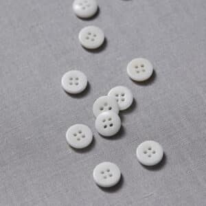 MeetMilk - Corozo knoop 11mm bright white