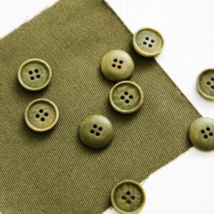 Mind the Maker - Corozo knoop 15mm olive green