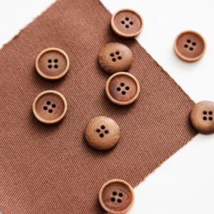 Mind the Maker - Corozo knoop 15mm old rose