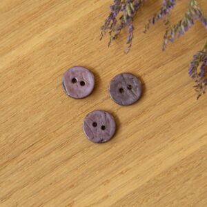 Parelmoer knoop 15mm lila