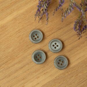 Knoop zilvergrijs 14mm