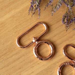 Musketonhaak 40mm roségoud