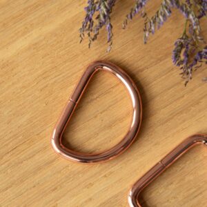 D-ring 40mm roségoud