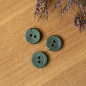 Parelmoer knoop 17mm turquoise