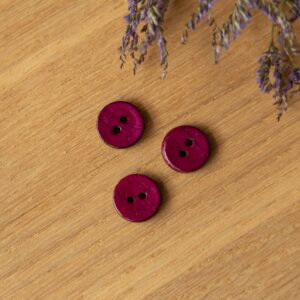 Parelmoer knoop 15mm framboise